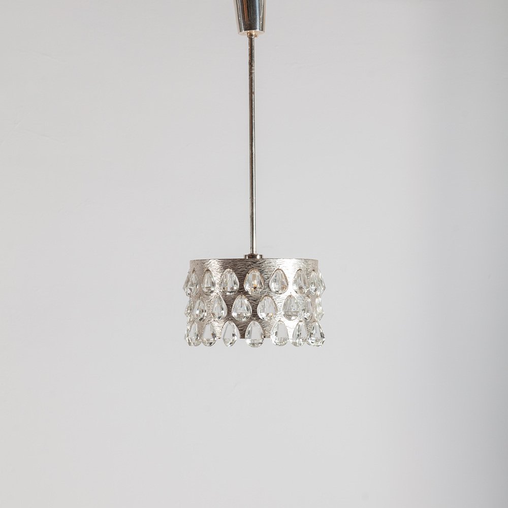 Silver-Plated Chandelier by Palwa, 1970s