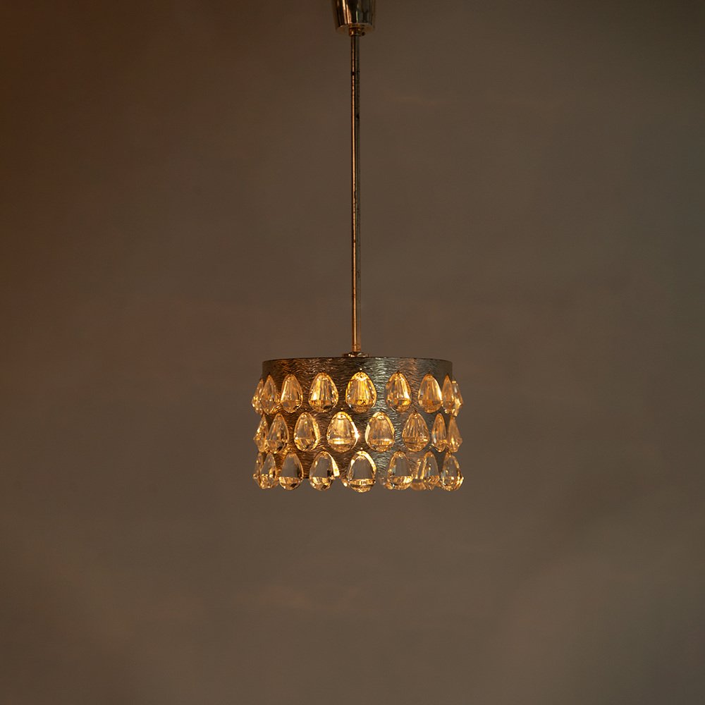 Silver-Plated Chandelier by Palwa, 1970s