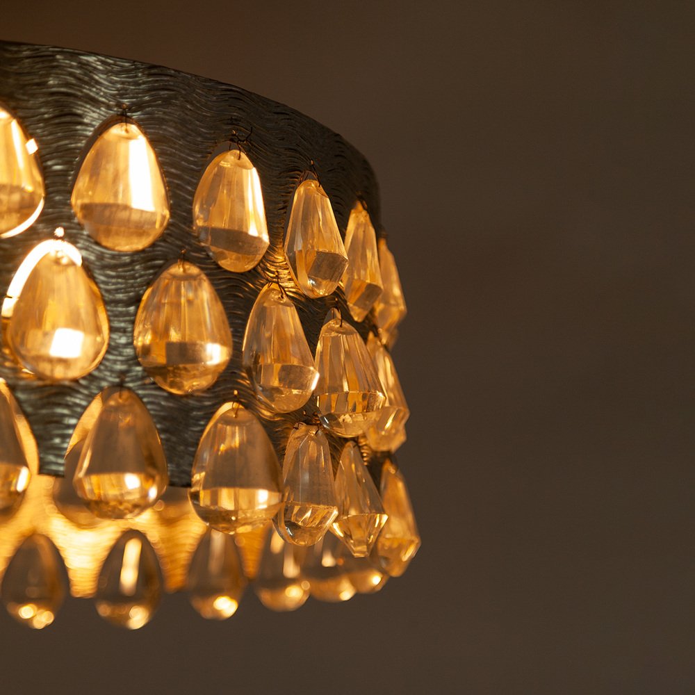 Silver-Plated Chandelier by Palwa, 1970s