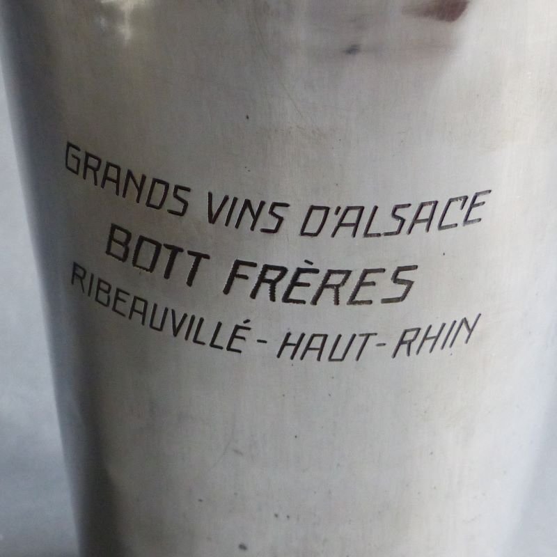 Silver-Plated Grands Vins D'Alsace Bott Frères Ribeauvillé Champagne Cooler, 1930s