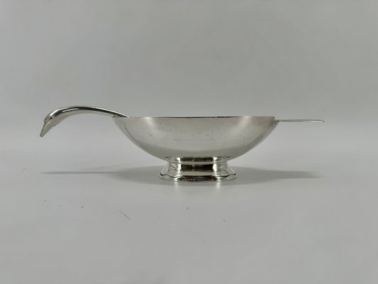 Silver Plated Gravy Boat Swan by Christian Fjerdingstad, 1930-OL-1767734