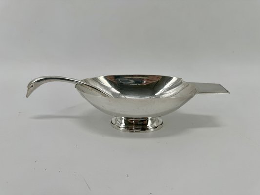 Silver Plated Gravy Boat Swan by Christian Fjerdingstad, 1930-OL-1767734