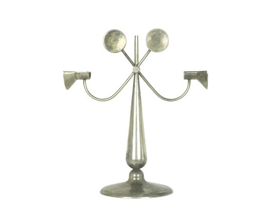 Silver Plated Metal Candleholder by Michele De Lucchi for Produzione Privata, 1996-RD-1246088