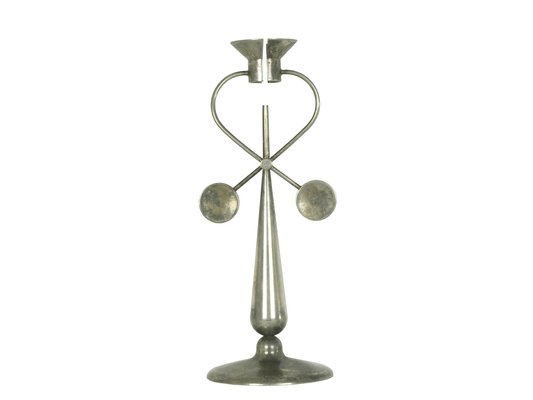 Silver Plated Metal Candleholder by Michele De Lucchi for Produzione Privata, 1996-RD-1246088