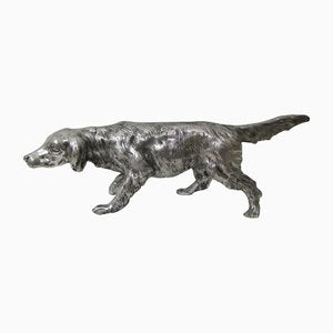 Silver-Plated Metal Dog Statue by Mauro Manetti for Lega Peltro-RDN-1138782