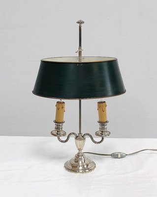 Silver-Plated Metal Table Lamp-RVK-1004573