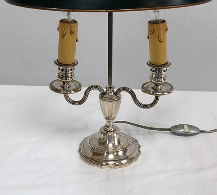 Silver-Plated Metal Table Lamp-RVK-1004573