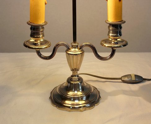 Silver-Plated Metal Table Lamp-RVK-1004573