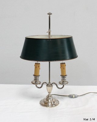 Silver-Plated Metal Table Lamp-RVK-1004573