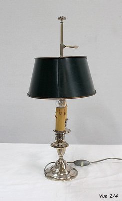 Silver-Plated Metal Table Lamp-RVK-1004573