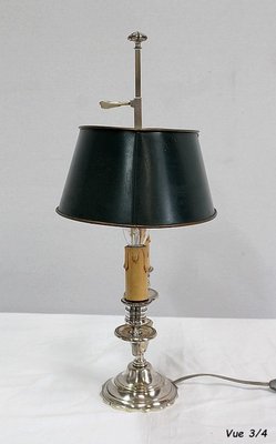 Silver-Plated Metal Table Lamp-RVK-1004573