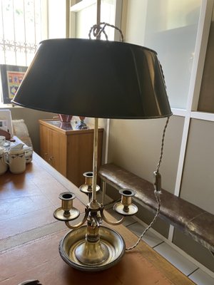 Silver-Plated Metal Table Lamp, 1900s-TEP-1294517