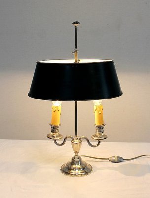 Silver-Plated Metal Table Lamp-RVK-1004573