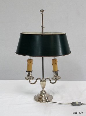 Silver-Plated Metal Table Lamp-RVK-1004573