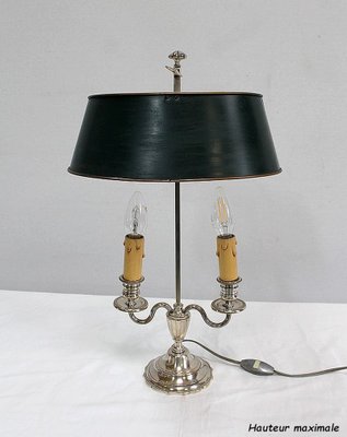 Silver-Plated Metal Table Lamp-RVK-1004573