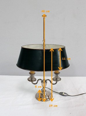 Silver-Plated Metal Table Lamp-RVK-1004573