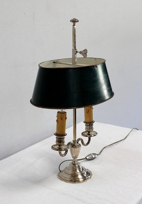 Silver-Plated Metal Table Lamp-RVK-1004573