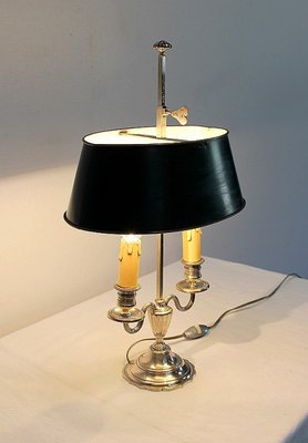 Silver-Plated Metal Table Lamp-RVK-1004573