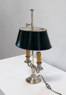 Silver-Plated Metal Table Lamp-RVK-1004573