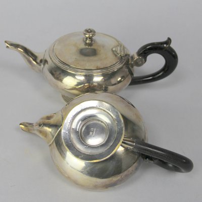 Silver-Plated Metal Teapots from Christofle, Set of 2-NE-1799265