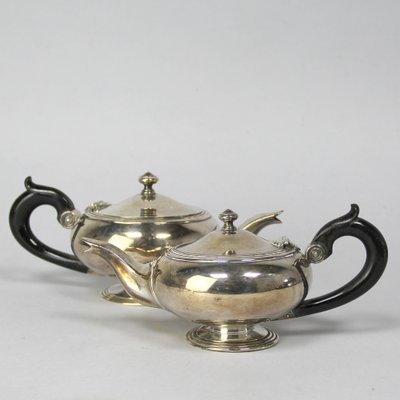 Silver-Plated Metal Teapots from Christofle, Set of 2-NE-1799265