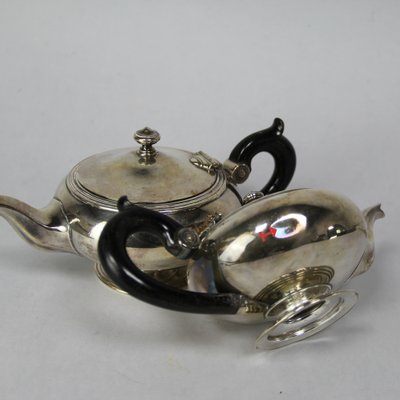 Silver-Plated Metal Teapots from Christofle, Set of 2-NE-1799265