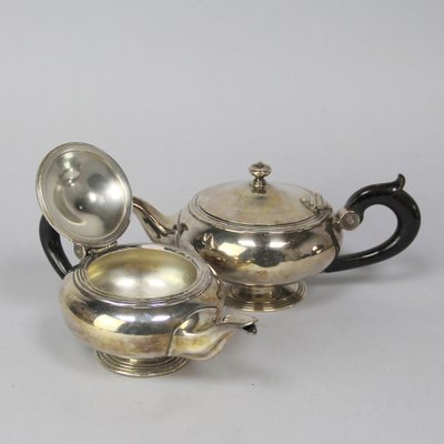 Silver-Plated Metal Teapots from Christofle, Set of 2-NE-1799265