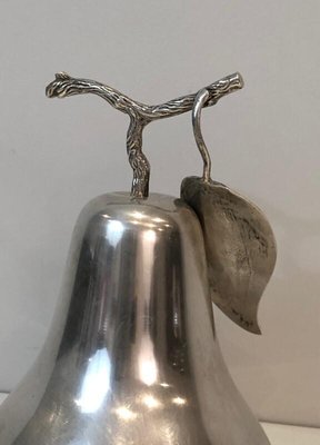 Silver Plated Pear Ice Bucket, France, 1970s-BA-803697