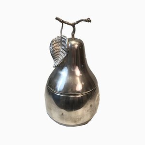 Silver Plated Pear Ice Bucket, France, 1970s-BA-803697