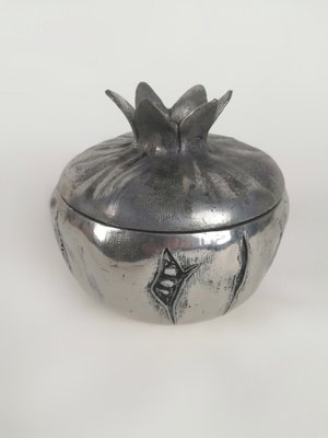 Silver Plated Pomegranate Ice Bucket by Mauro Manetti, Florence, Italy, 1970s-UIW-1420507