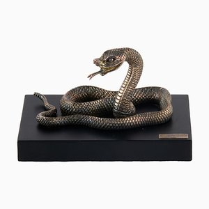 Silver Plated Snake Figure-WMV-1191720