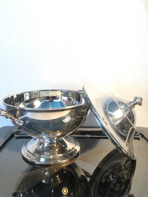 Silver Plated Soup Bowl-DUA-2021691