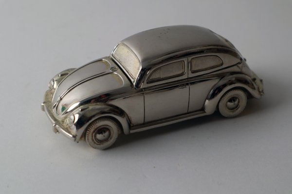 Silver-Plated Table Lighter Volkswagen VW Beetle, 1950s-ESB-1437699