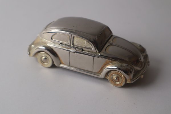 Silver-Plated Table Lighter Volkswagen VW Beetle, 1950s-ESB-1437699