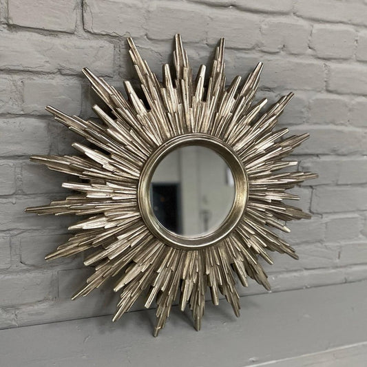 Silver Resin Sun Mirror