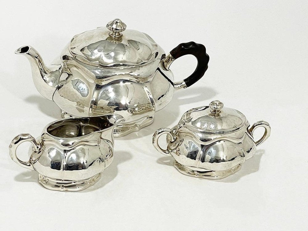 Silver Tea Servie, 1900s, Set of 3