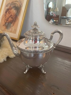 Silver Teapot and Milk Can, Set of 2-SEI-1304860