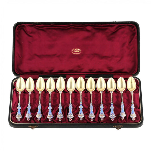 Silver Teaspoons, Set of 12