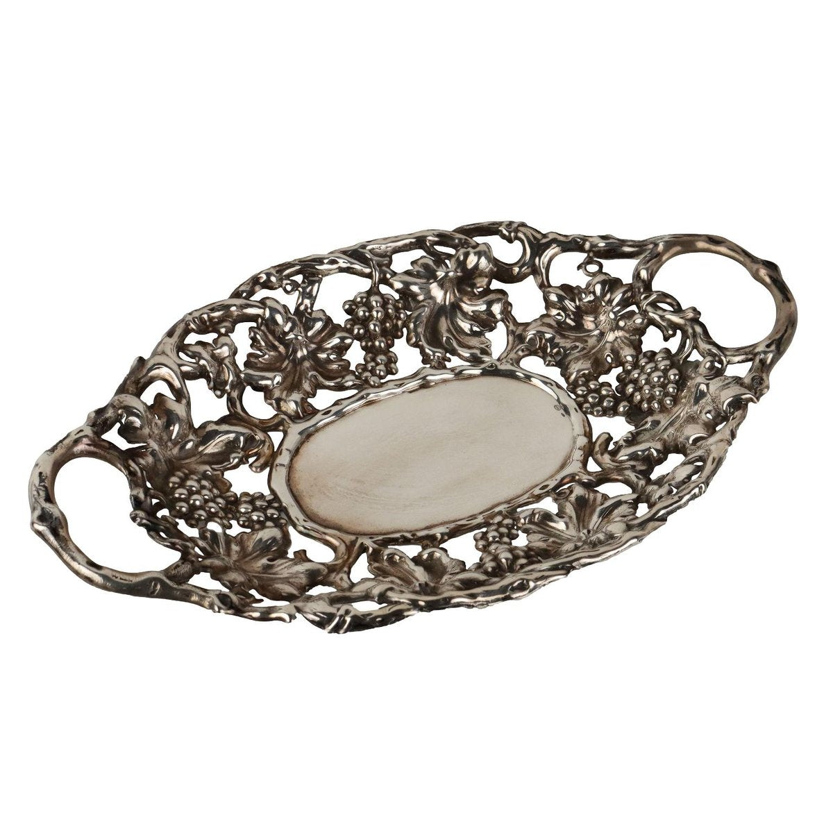 Silver Tray with Basket Details, Milan