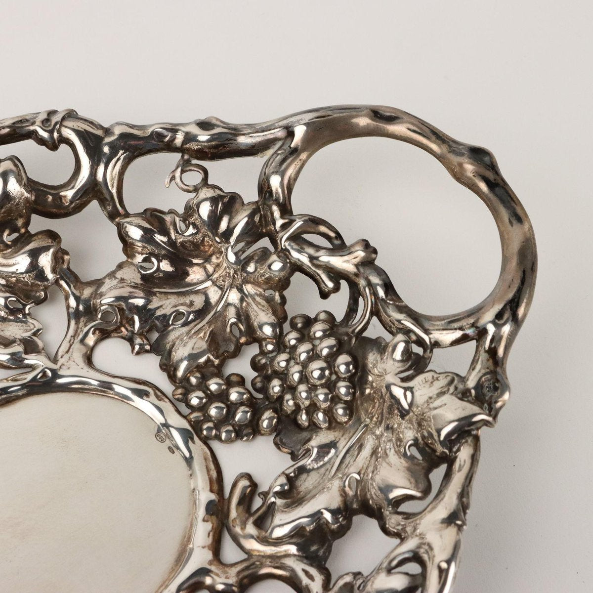 Silver Tray with Basket Details, Milan