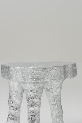 Silver Tripod Stool in Plaster-QAC-2017191