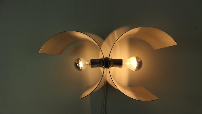 Silver Wall Adjustable Lamp by Giuliano Cesari for Nucleo Sormani, Italy, 1960s-DT-2026108