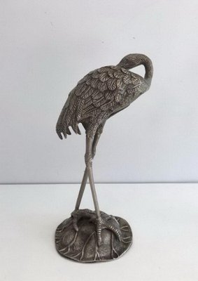 Silvered Cranes from Maison Bagués, 1970s, Set of 2-BA-658591