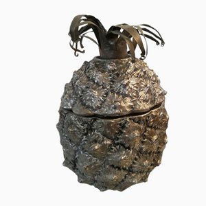 Silvered Pineapple Sugar Bowl Attributed to Mauro Manetti-UIW-1077291