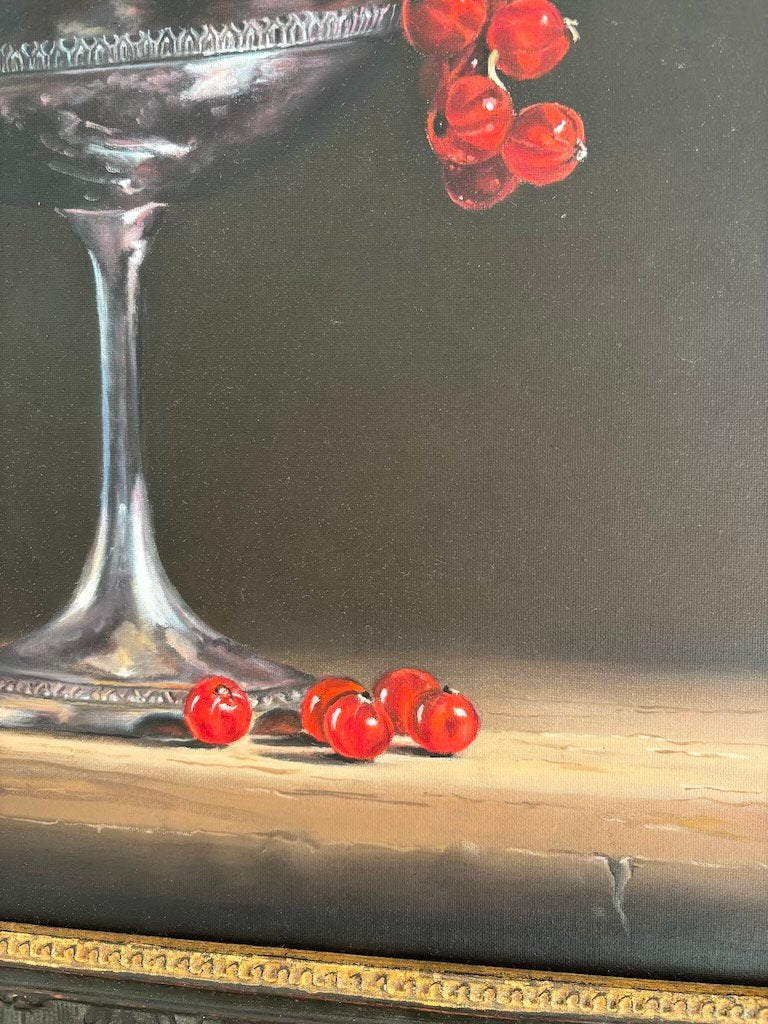 Silvia Rege Cambrin, Gocce di rosso, Oil on Canvas, 2019