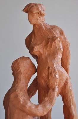 Silviane Leger, La Maternité, 20th or 21st Century, Terracotta-KHH-1387362