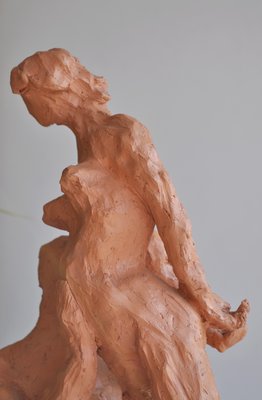 Silviane Leger, La Maternité, 20th or 21st Century, Terracotta-KHH-1387362