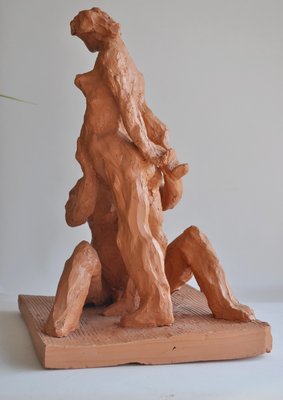 Silviane Leger, La Maternité, 20th or 21st Century, Terracotta-KHH-1387362