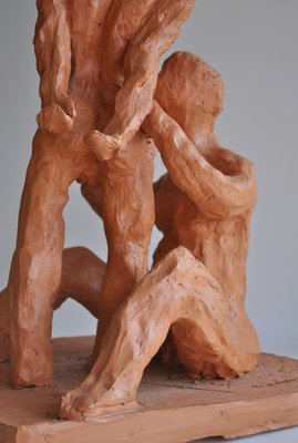 Silviane Leger, La Maternité, 20th or 21st Century, Terracotta-KHH-1387362