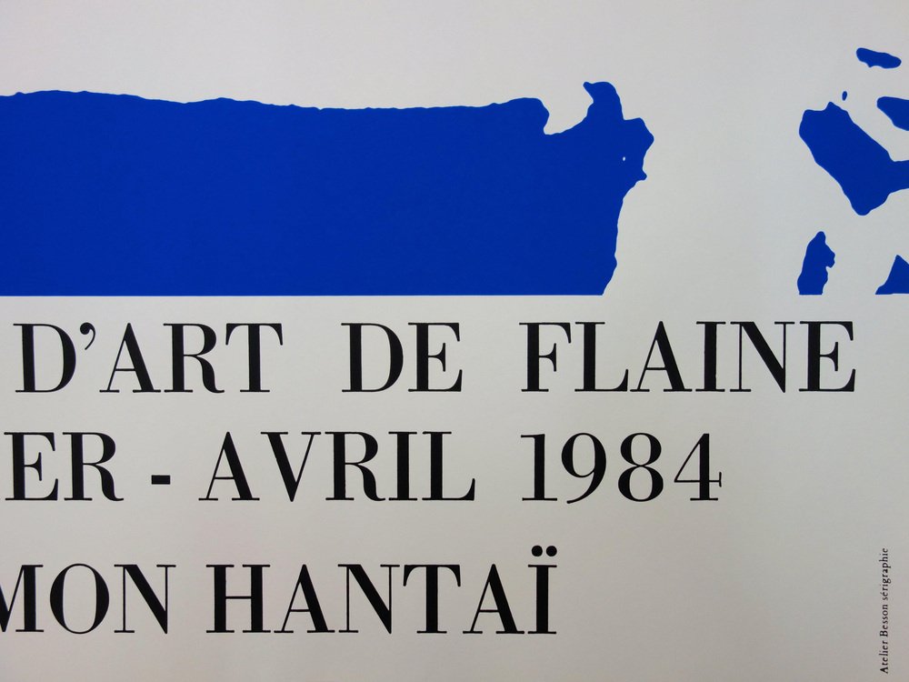 Simon Hantai, Tabula Bleue, 1984, Original Screenprint